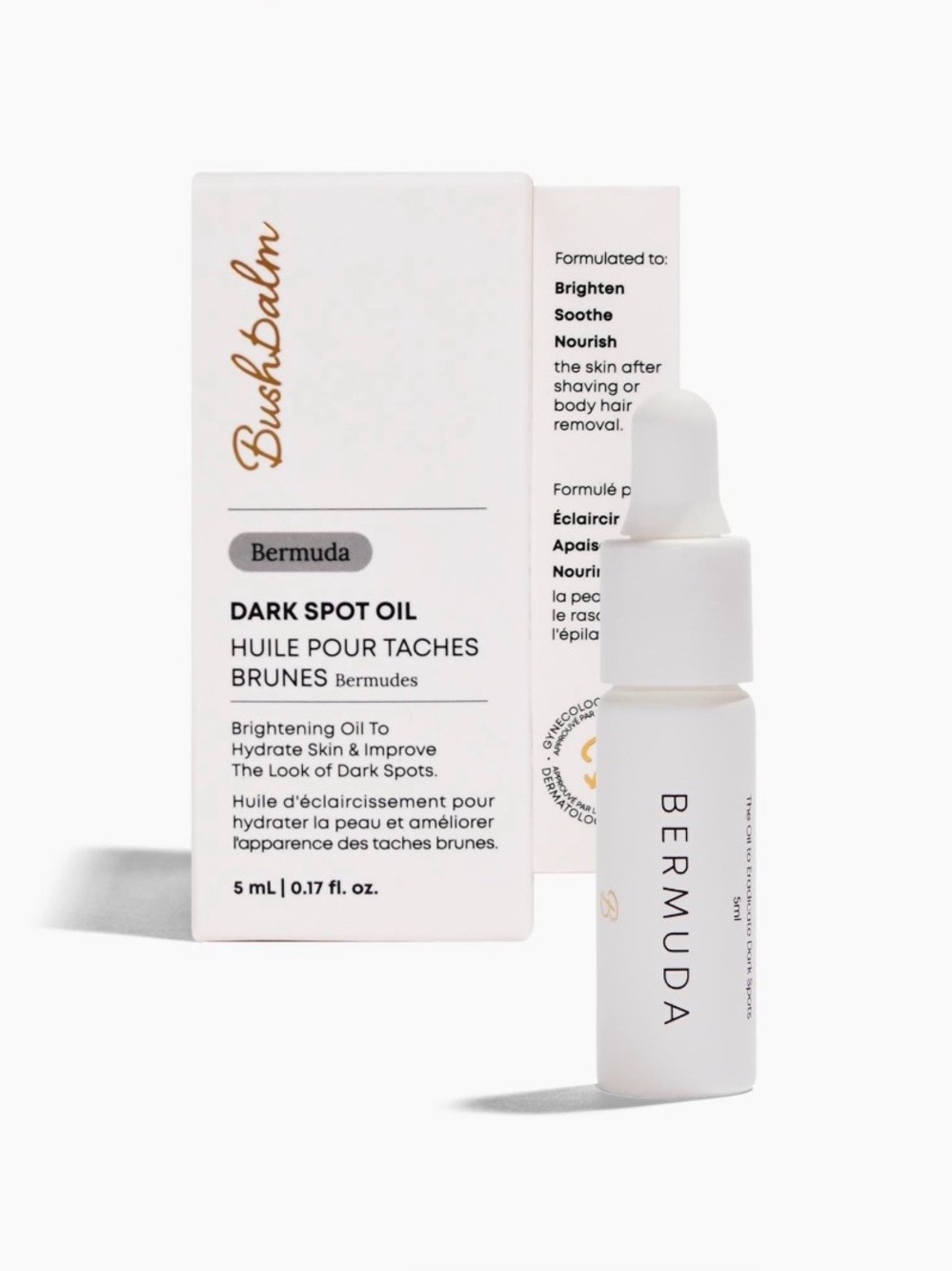 NIB Bushbalm Body Care Bundle Francesca Trimmer Nordic Dry Brush Dark Spot Oil - Picture 5 of 5